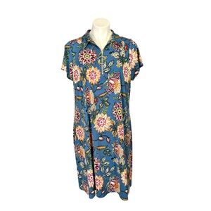 MSK Multicolor Floral Dress Size 1X New